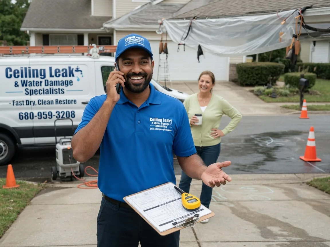 Ceiling Leak Cleanup Burnettsville, IN FAQs